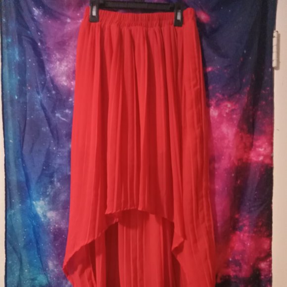 Red Maxi Skirt - Picture 1 of 2